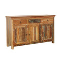 Home & Sleep Outlet - Harper 3-door Solid Reclaimed Wood Accent Cabinet Brown
