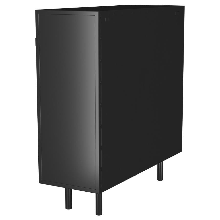 Home & Sleep Outlet - Dalia 2-door Accent Storage Cabinet with Shelving Black