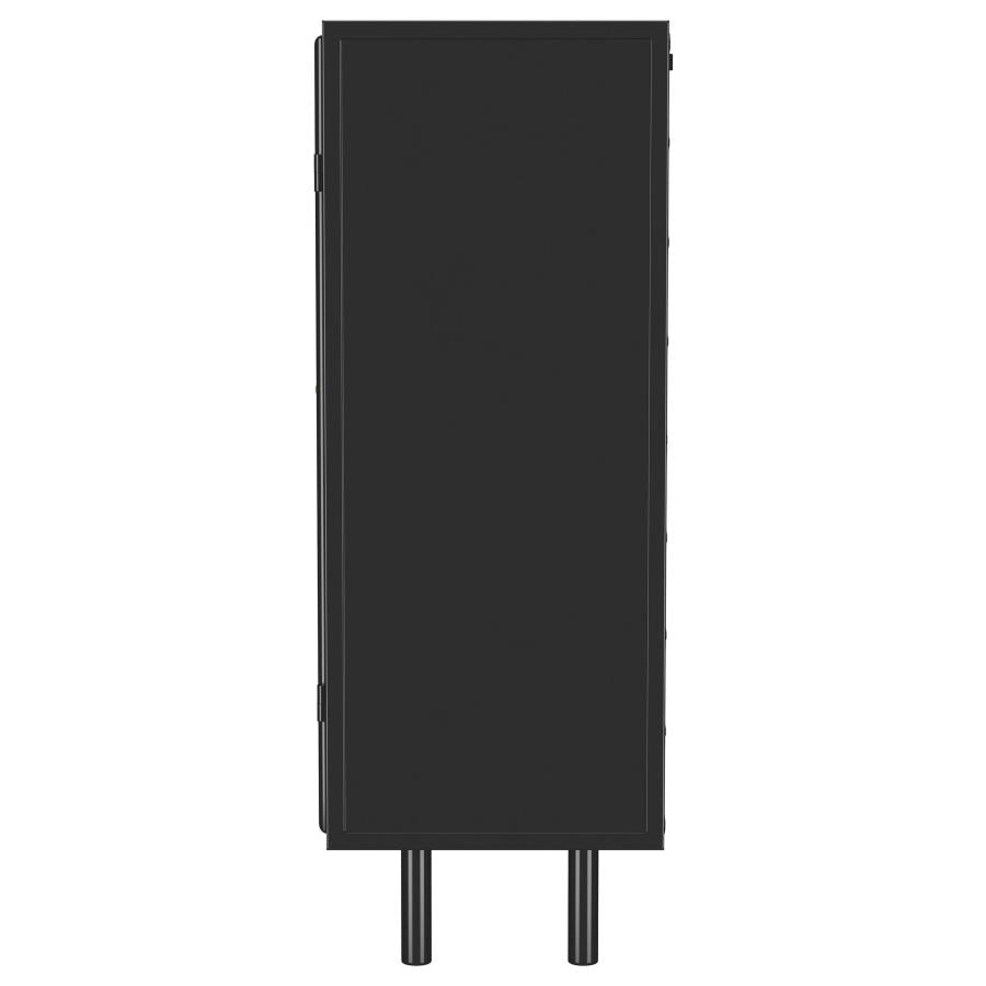 Home & Sleep Outlet - Dalia 2-door Accent Storage Cabinet with Shelving Black