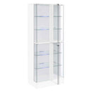 Cabra 4-door LED Curio Display Cabinet White High Gloss