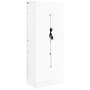 Cabra 4-door LED Curio Display Cabinet White High Gloss