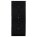 Cabra 4-door LED Curio Display Cabinet Black High Gloss