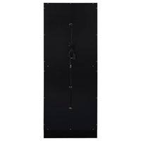 Cabra 4-door LED Curio Display Cabinet Black High Gloss