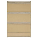 Denia 3-tier Engineered Wood Shoe Cabinet Grey