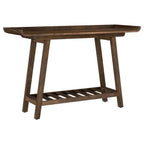 Home & Sleep Outlet - Ornelas 46-inch Console Table with Slatted Shelf Mango Brown