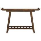 Home & Sleep Outlet - Ornelas 46-inch Console Table with Slatted Shelf Mango Brown