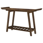Home & Sleep Outlet - Ornelas 46-inch Console Table with Slatted Shelf Mango Brown