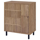 Teller 2-door Shoe Storage Cabinet Natural Oak