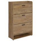 Home & Sleep Outlet - Denia 3-tier Engineered Wood Shoe Cabinet Mango