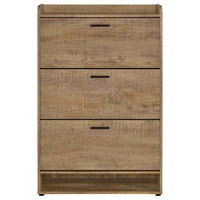 Denia 3-tier Engineered Wood Shoe Cabinet Mango