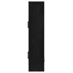 Home & Sleep Outlet - Riva 4-door Tall Accent Display Cabinet LED Lighting Black