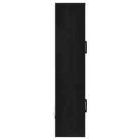 Riva 4-door Tall Accent Display Cabinet LED Lighting Black