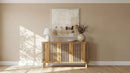 Ervine 3-Door Rope Panel Sideboard Accent Storage Cabinet Natural