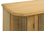 Home & Sleep Outlet - Ervine 3-Door Rope Panel Sideboard Accent Storage Cabinet Natural