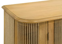 Ervine 3-Door Rope Panel Sideboard Accent Storage Cabinet Natural
