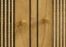 Ervine 3-Door Rope Panel Sideboard Accent Storage Cabinet Natural