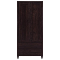 Wadeline 2-door Tall Accent Storage Cabinet Rustic Tobacco