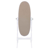 Foyet Wood Adjustable Full Length Cheval Mirror White