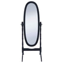 Foyet Wood Adjustable Full Length Cheval Mirror Black