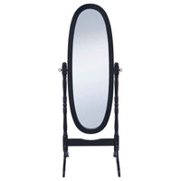 Foyet Wood Adjustable Full Length Cheval Mirror Black