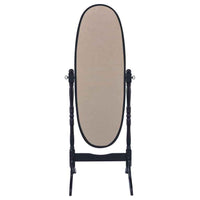 Foyet Wood Adjustable Full Length Cheval Mirror Black