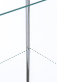 Bellatrix 3-shelf Clear Glass Curio Cabinet White