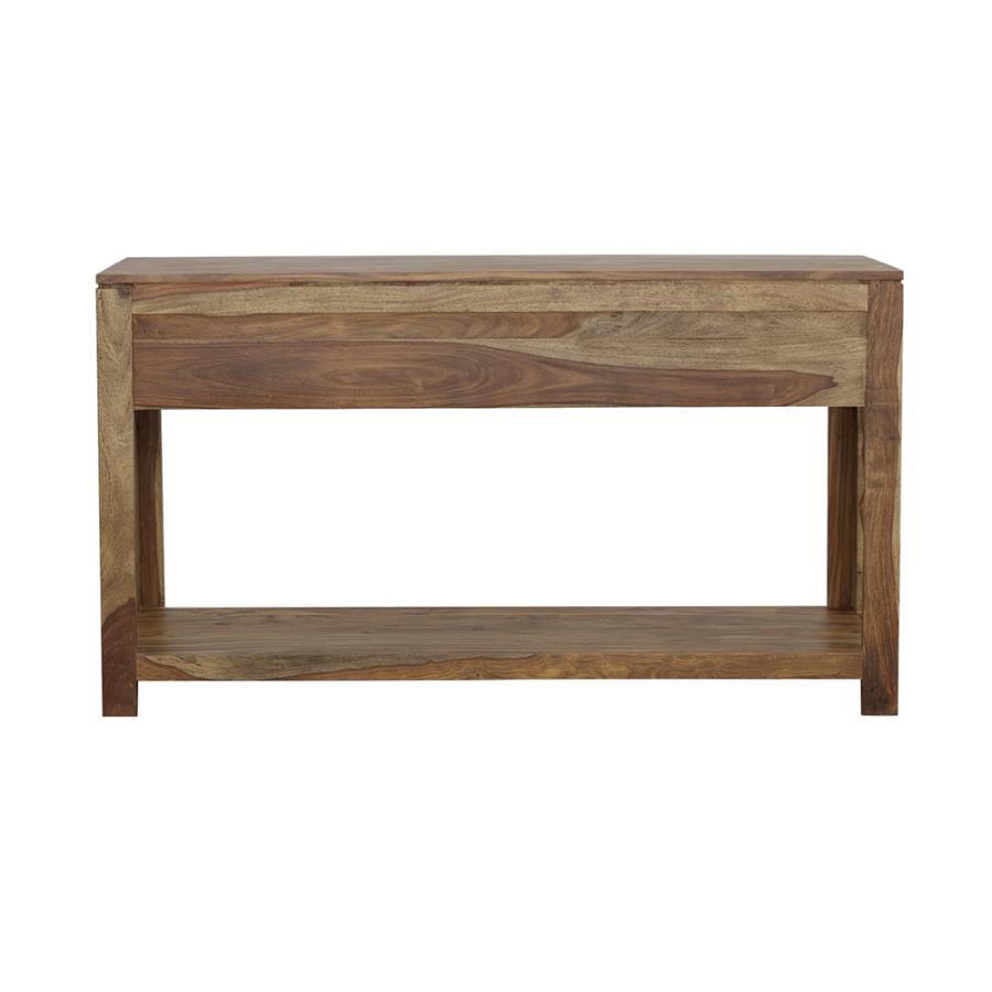 Home & Sleep Outlet - Esther 3-drawer Wood Console Table Natural Sheesham