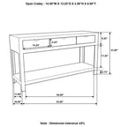 Home & Sleep Outlet - Esther 3-drawer Wood Console Table Natural Sheesham