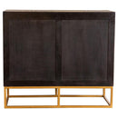 Zara 2-door 40-inch Wood Accent Storage Cabinet Black Walnut