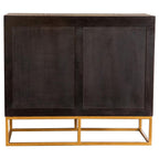 Home & Sleep Outlet - Zara 2-door 40-inch Wood Accent Storage Cabinet Black Walnut