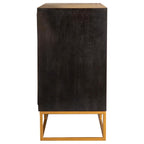 Home & Sleep Outlet - Zara 2-door 40-inch Wood Accent Storage Cabinet Black Walnut