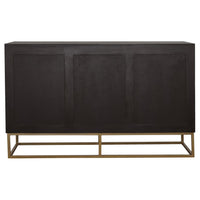Zara 2-door 57-inch Wood Accent Storage Cabinet Black Walnut