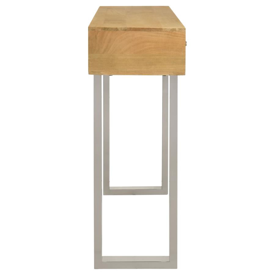 Home & Sleep Outlet - Draco 2-drawer Console Table Hand Carved Details Natural