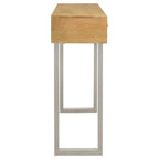 Home & Sleep Outlet - Draco 2-drawer Console Table Hand Carved Details Natural
