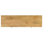 Home & Sleep Outlet - Draco 2-drawer Console Table Hand Carved Details Natural