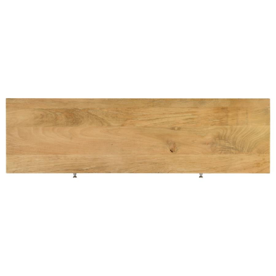 Home & Sleep Outlet - Draco 2-drawer Console Table Hand Carved Details Natural
