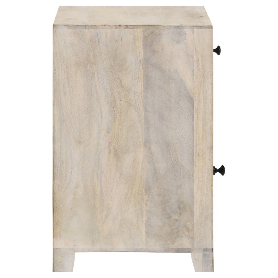 Home & Sleep Outlet - August 1-drawer Trellis Pattern Storage Cabinet White Washed