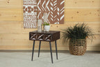 Home & Sleep Outlet - Ezra 1-drawer Rectangular Accent Side Table Coffee Brown