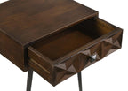 Home & Sleep Outlet - Ezra 1-drawer Rectangular Accent Side Table Coffee Brown