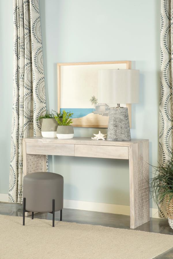 Home & Sleep Outlet - Rickman 2-drawer Wood Entryway Console Table White Washed