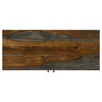 Home & Sleep Outlet - Macon 2-door Sheesham Wood Storage Accent Cabinet Grey