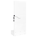 Spector 1-drawer Lighted Full-Length Floor Mirror White High Gloss