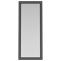 Windrose 28 x 67 Inch Tempered LED Standing Mirror Black