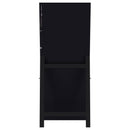 Windrose 28 x 67 Inch Tempered LED Standing Mirror Black