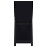Windrose 28 x 67 Inch Tempered LED Standing Mirror Black