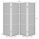 Browning 4-panel Bamboo Room Divider Folding Screen Walnut