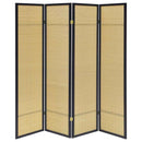 Pearce 4-panel Bamboo Room Divider Folding Screen Natural