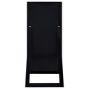 Cadence Tempered Glass Full Length Standing Mirror Black Oak