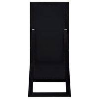 Cadence Tempered Glass Full Length Standing Mirror Black Oak