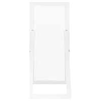 Cadence Tempered Glass Full Length Mirror White High Gloss